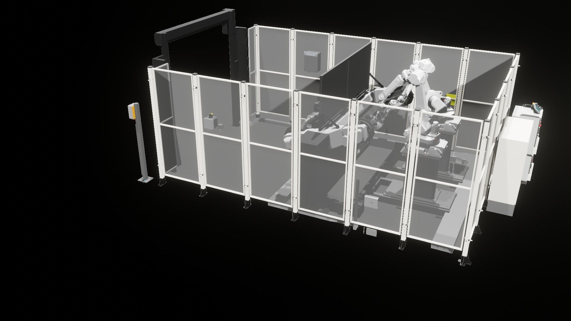 Industrial - FULL Procees 3D Simulation Sport Welding Robot ABB  3D model_22