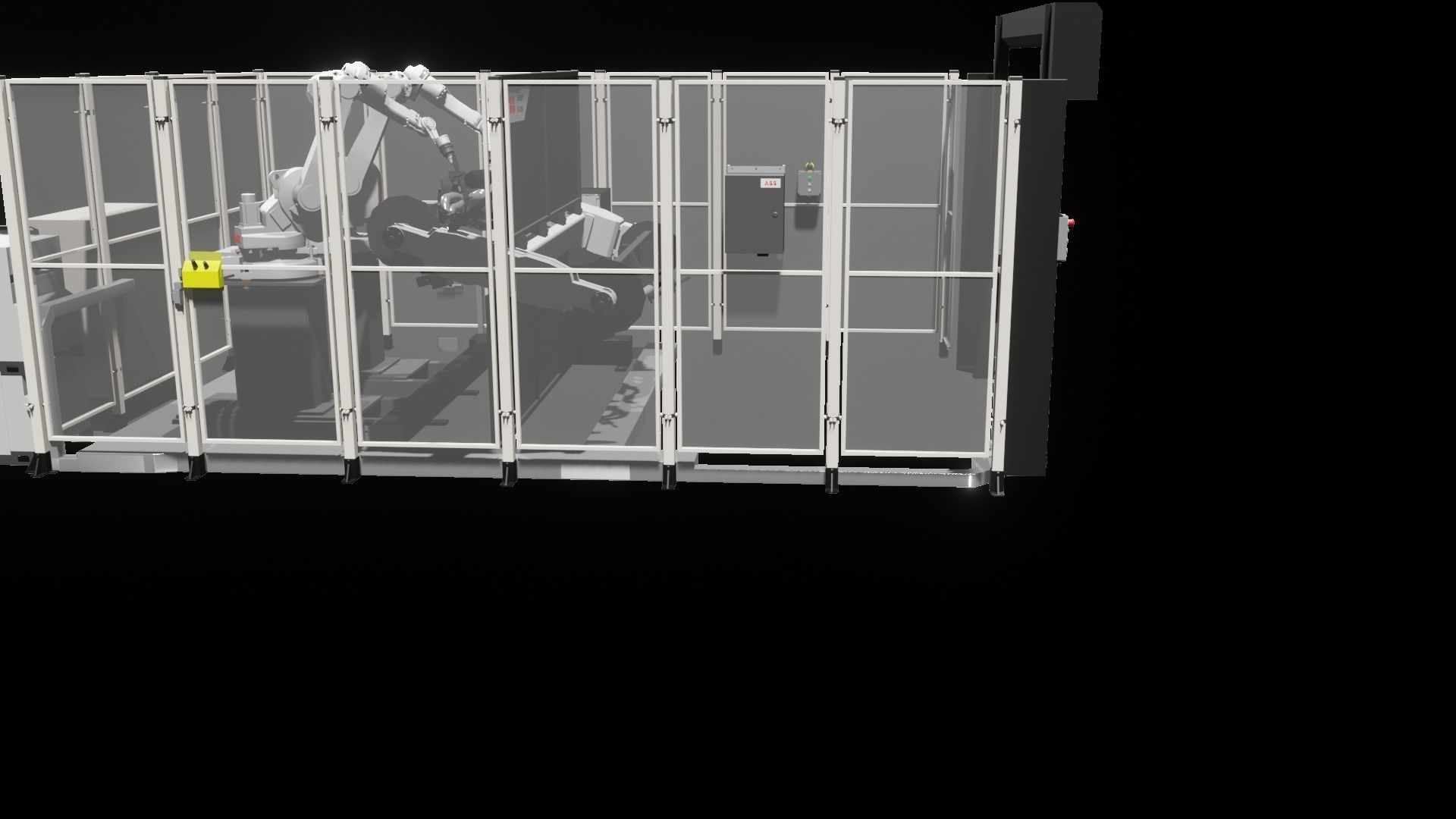 Industrial - FULL Procees 3D Simulation Sport Welding Robot ABB  3D model_5