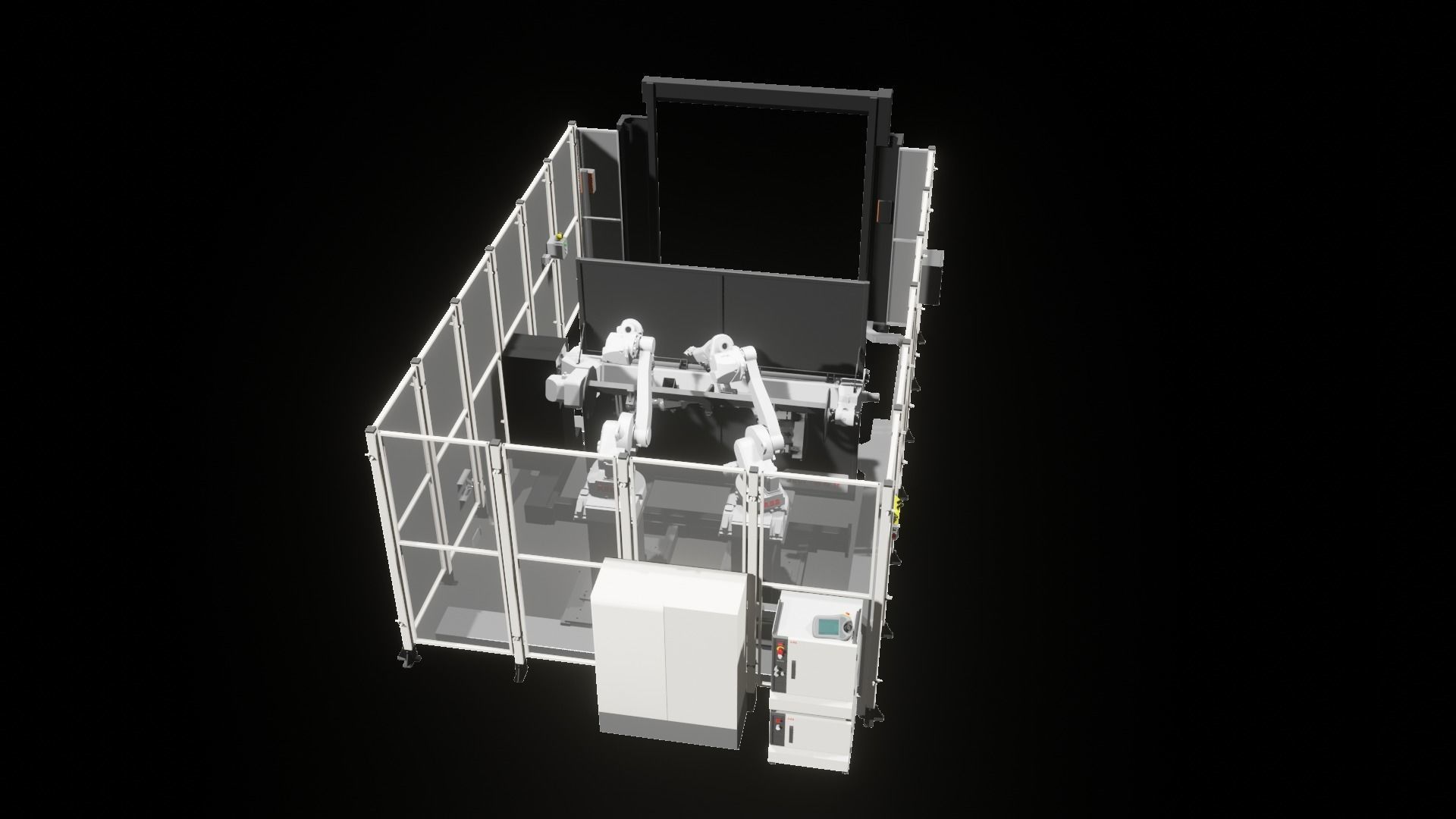 Industrial - FULL Procees 3D Simulation Sport Welding Robot ABB  3D model_30