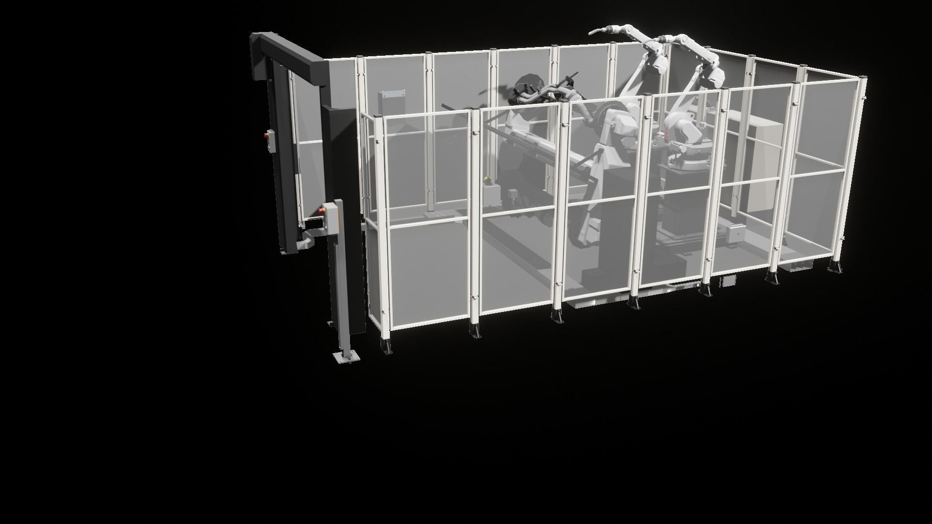 Industrial - FULL Procees 3D Simulation Sport Welding Robot ABB  3D model_17