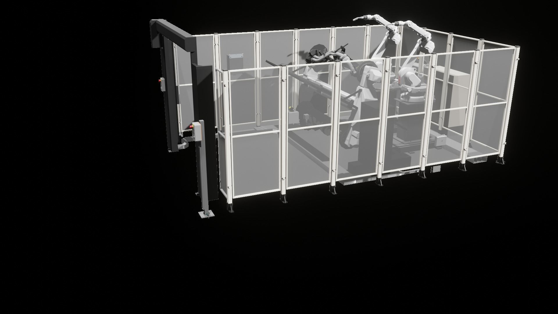 Industrial - FULL Procees 3D Simulation Sport Welding Robot ABB  3D model_18