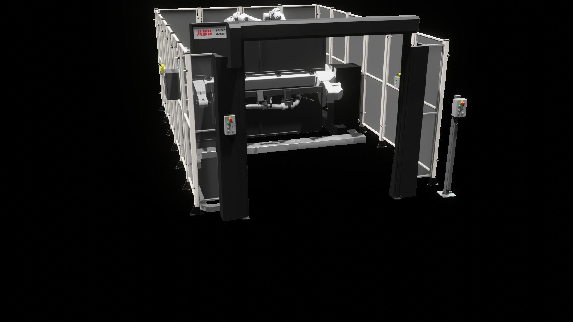 Industrial - FULL Procees 3D Simulation Sport Welding Robot ABB  3D model_12