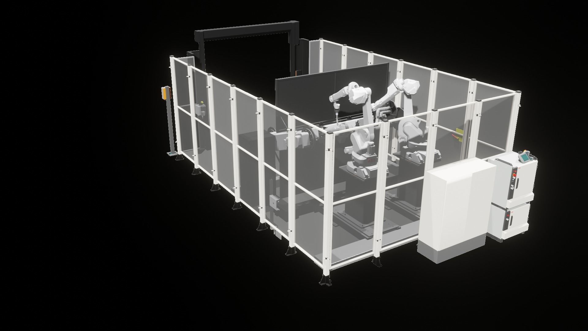 Industrial - FULL Procees 3D Simulation Sport Welding Robot ABB  3D model_24