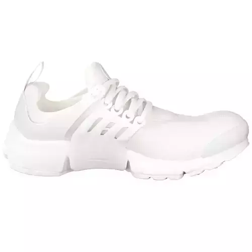 Nike Air Presto Triple White Low-poly 3D model
