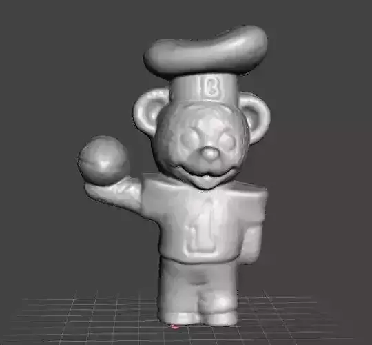 BIMBO CHEF BEAR FOOTBALL PLAYER VINTAGE FIGURE MODEL TOY 80s 3D print model