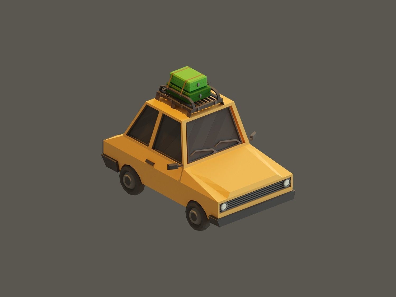 Low Poly Vehicles Low-poly 3D model_6