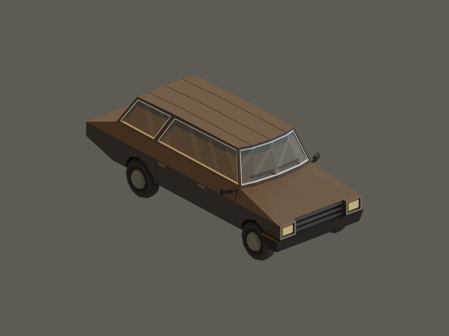 Low Poly Vehicles Low-poly 3D model_2