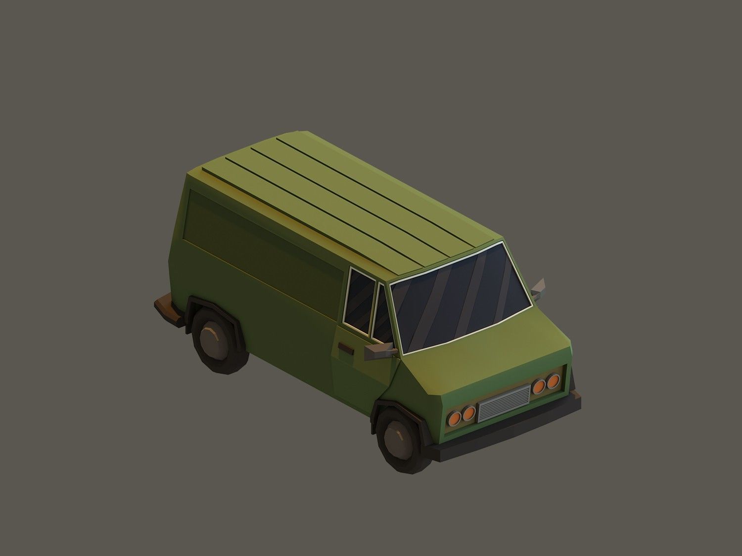 Low Poly Vehicles Low-poly 3D model_10