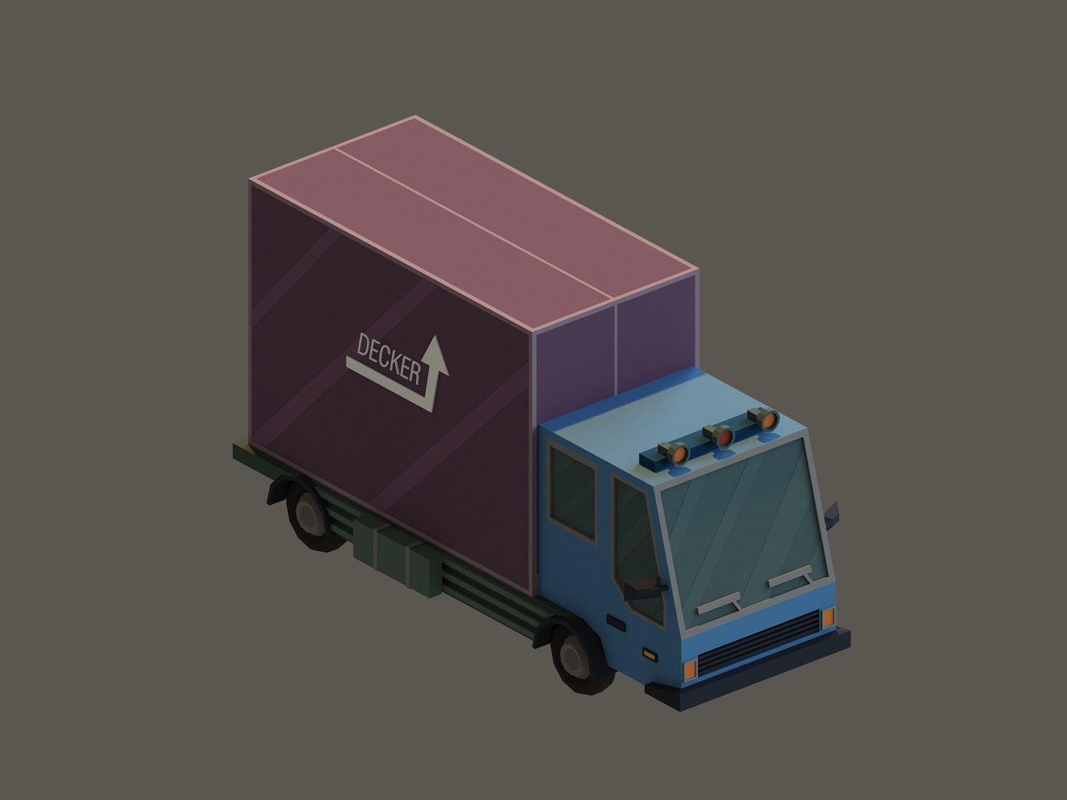 Low Poly Vehicles Low-poly 3D model_4
