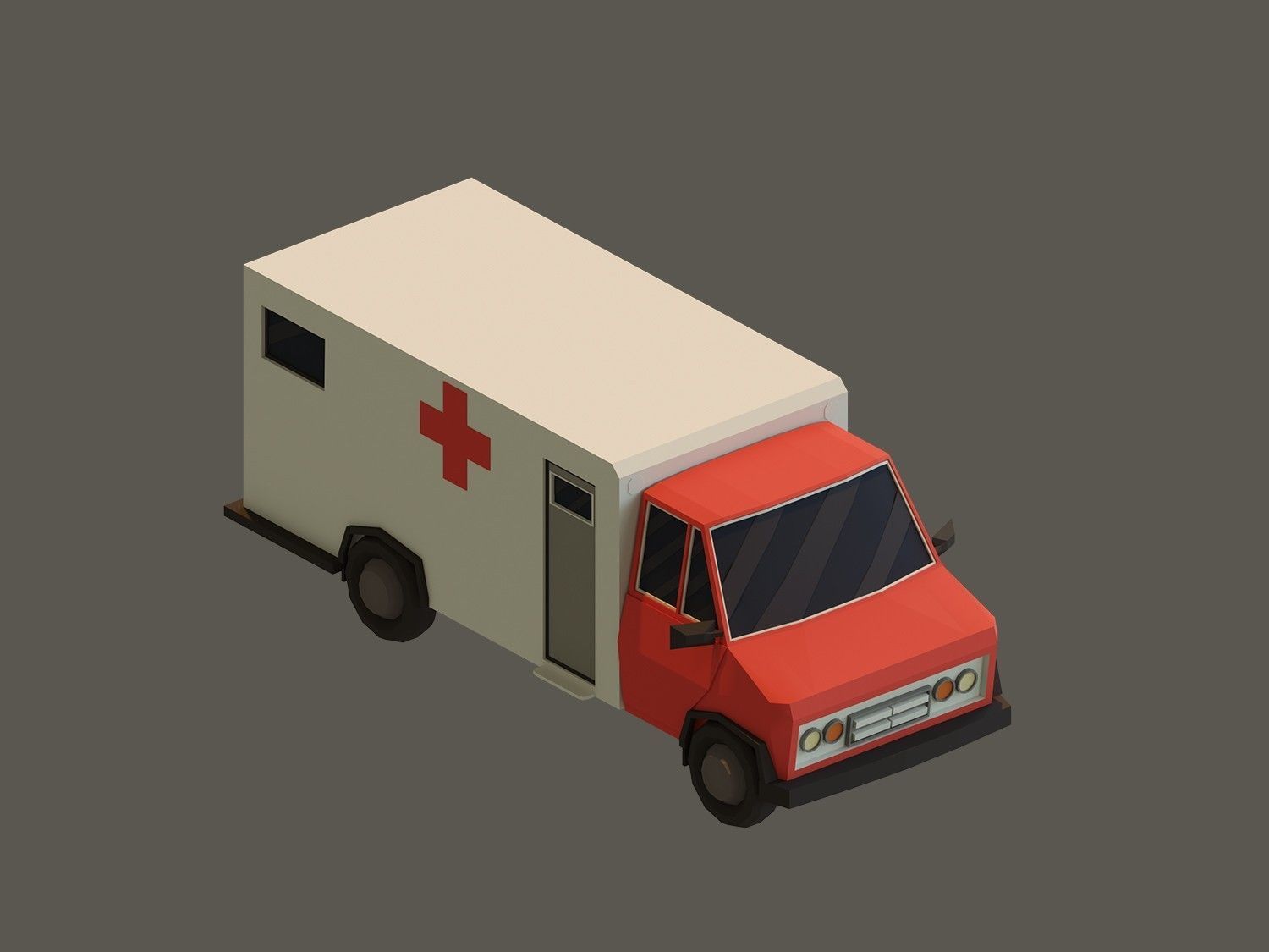 Low Poly Vehicles Low-poly 3D model_1