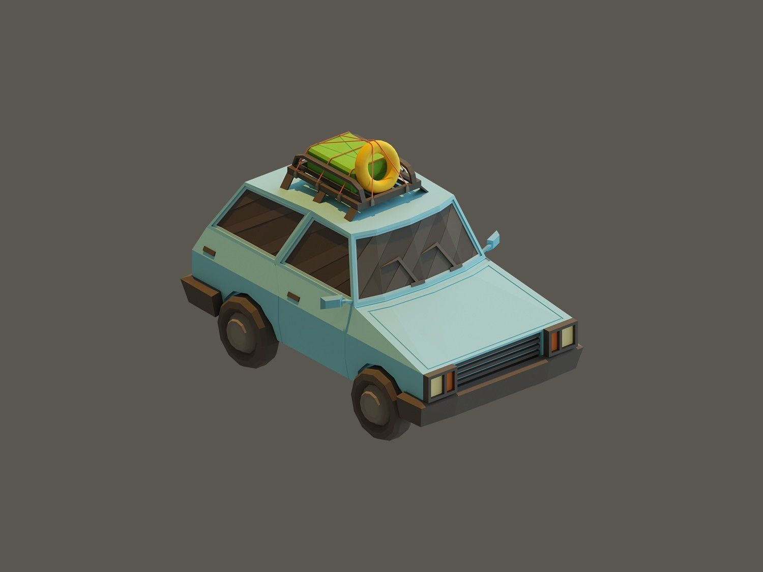 Low Poly Vehicles Low-poly 3D model_7