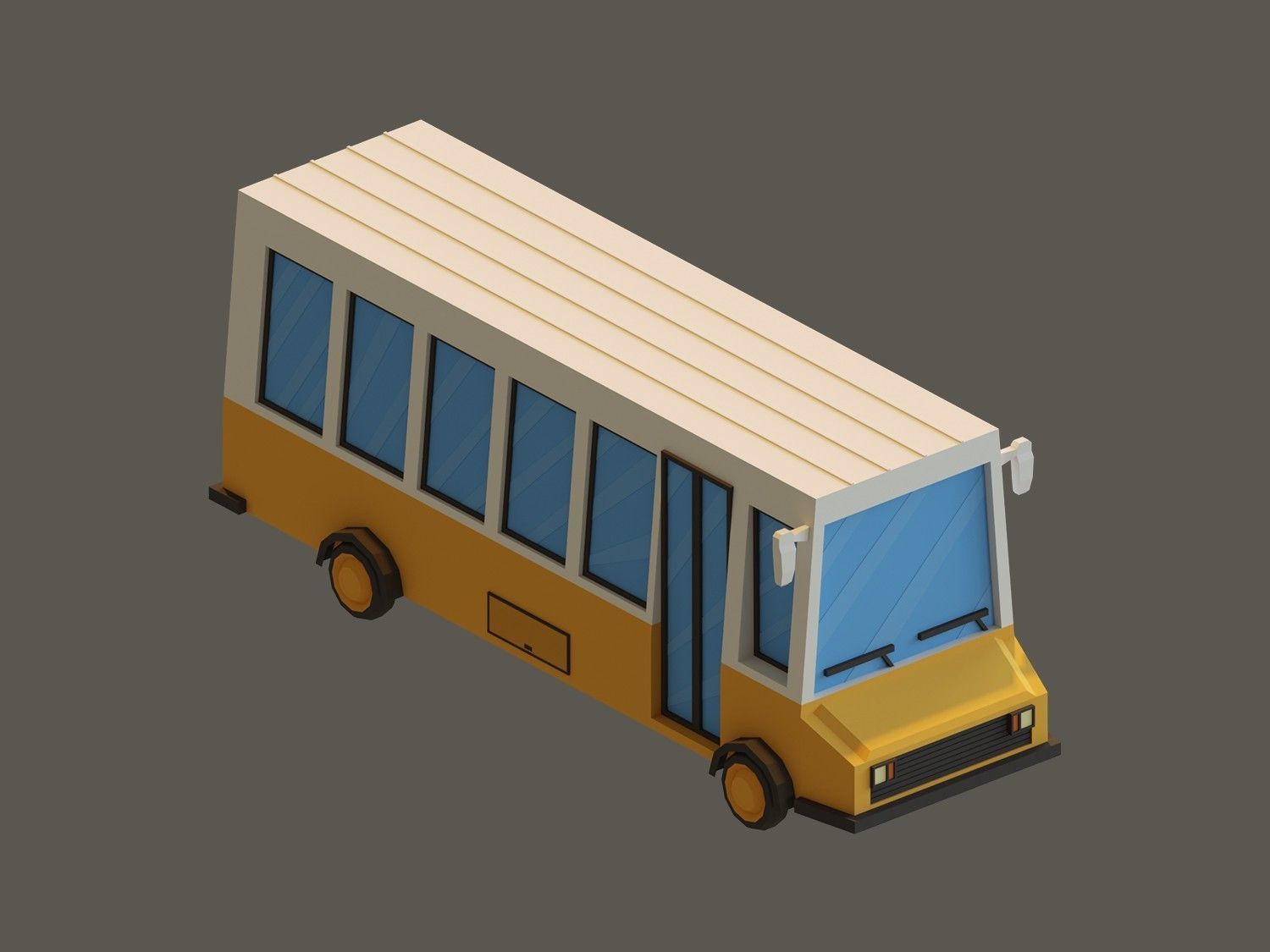 Low Poly Vehicles Low-poly 3D model_3