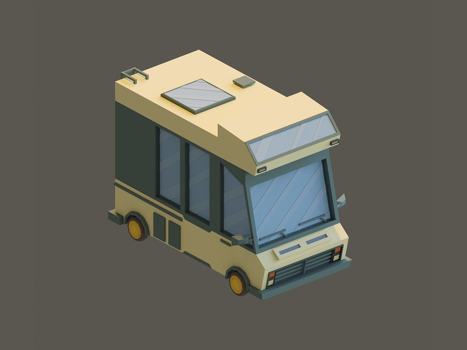 Low Poly Vehicles Low-poly 3D model_5