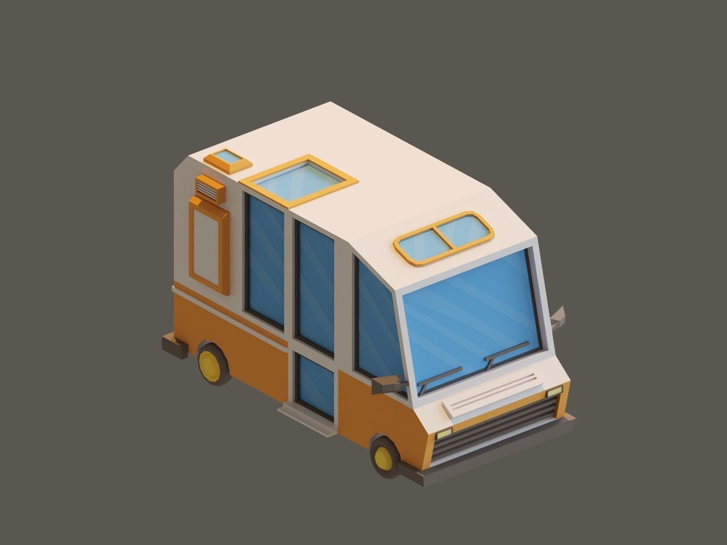 Low Poly Vehicles Low-poly 3D model_9