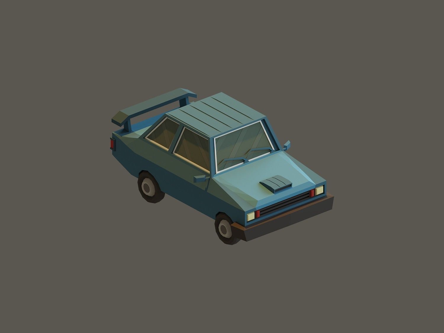 Low Poly Vehicles Low-poly 3D model_8