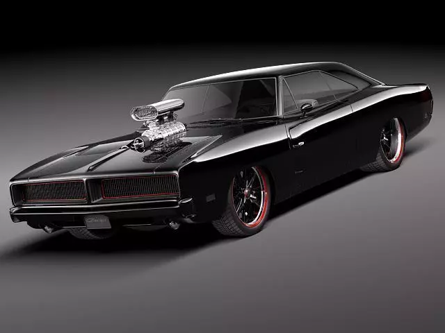 Dodge Charger 1969 custom 3D model_0