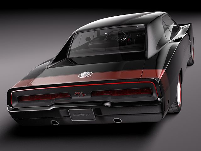 Dodge Charger 1969 custom 3D model_5