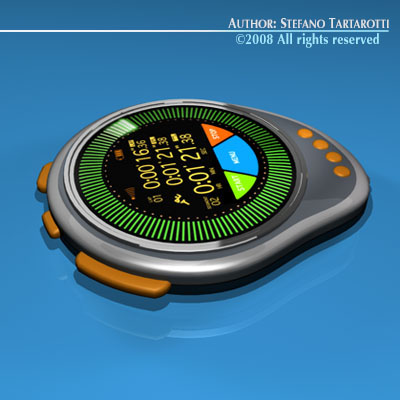 Future chronometer 3D model_5