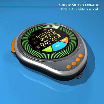 Future chronometer 3D model_3