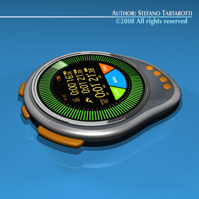 Future chronometer 3D model_2