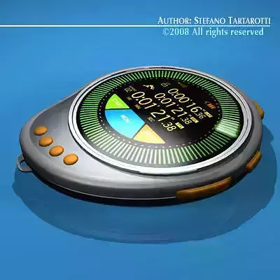 Future chronometer 3D model