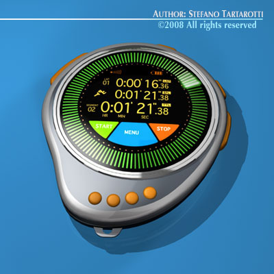 Future chronometer 3D model_4