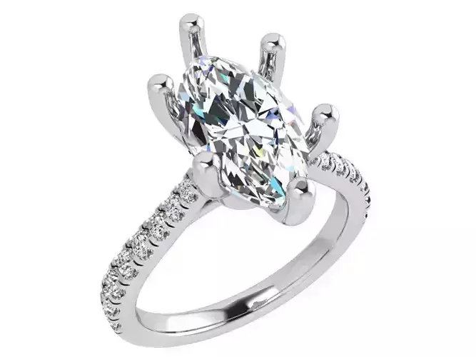 Marquise Cut Solitaire Ring 3667