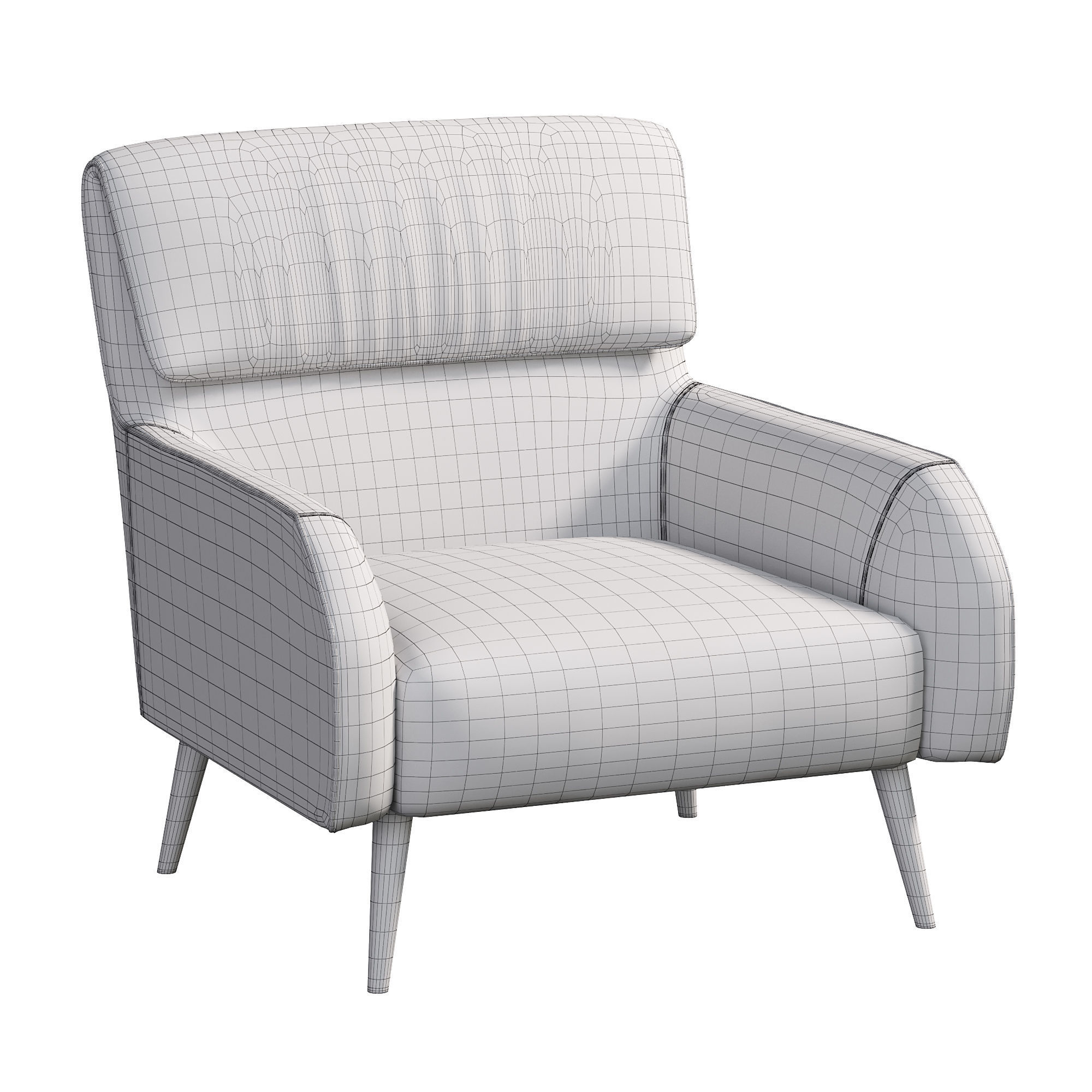  GISELLE Armchair By Gamma 3D model_2