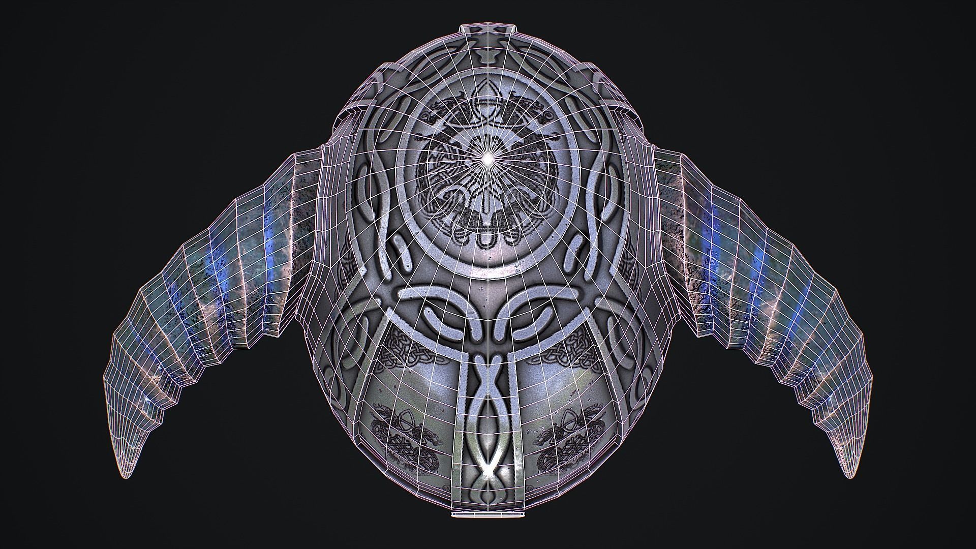 Medieval Helmet 3D Model Low-poly 3D model_10