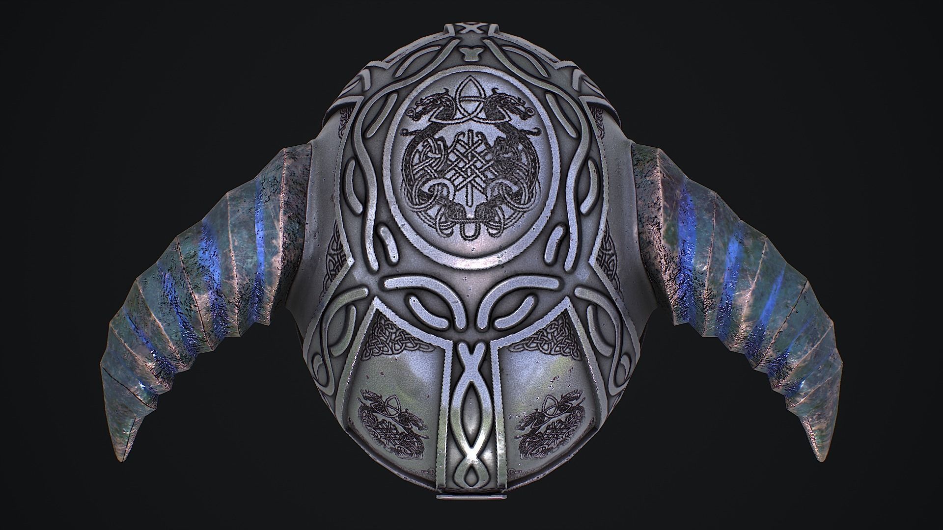 Medieval Helmet 3D Model Low-poly 3D model_9