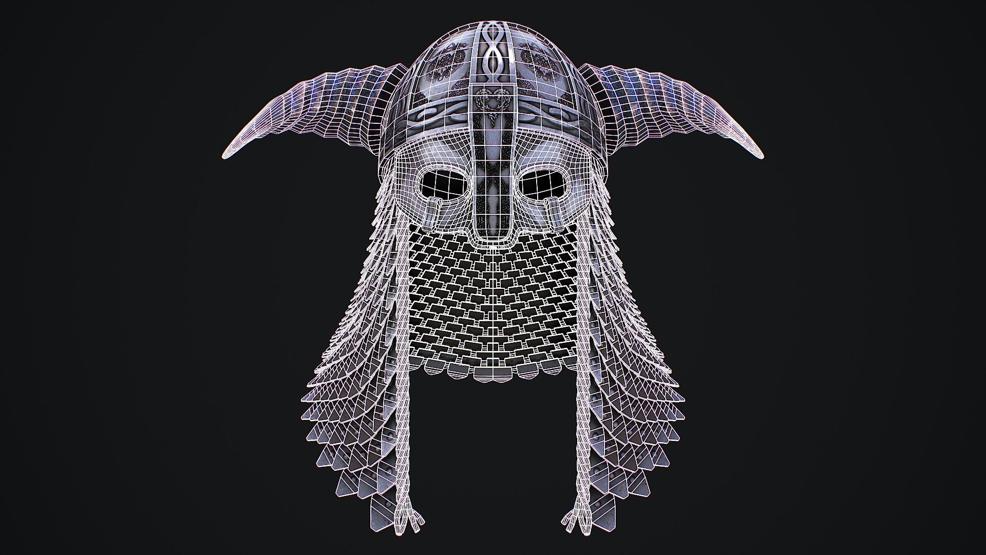 Medieval Helmet 3D Model Low-poly 3D model_8