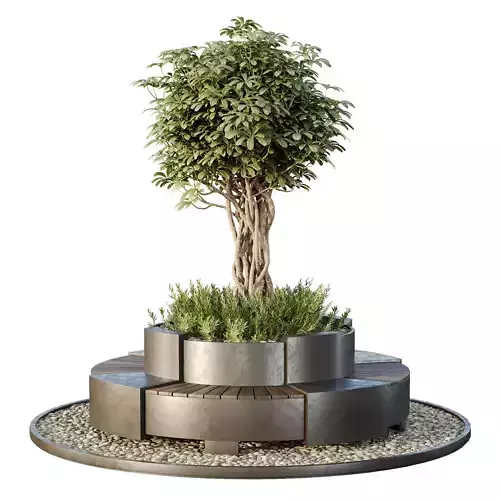 HQ Tree and bush garden box outdoor VOL 32