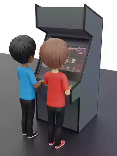 Arcade Game Asset Low-poly 3D model