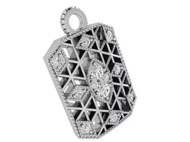 Military Pendant With Diamonds 3688