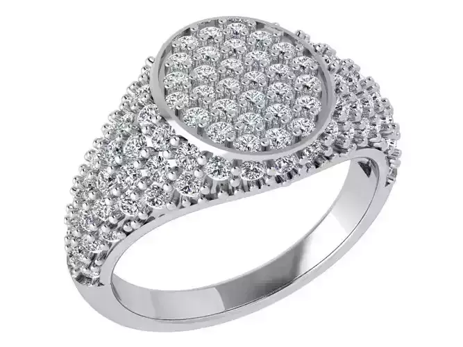 French Pave Ring 3699