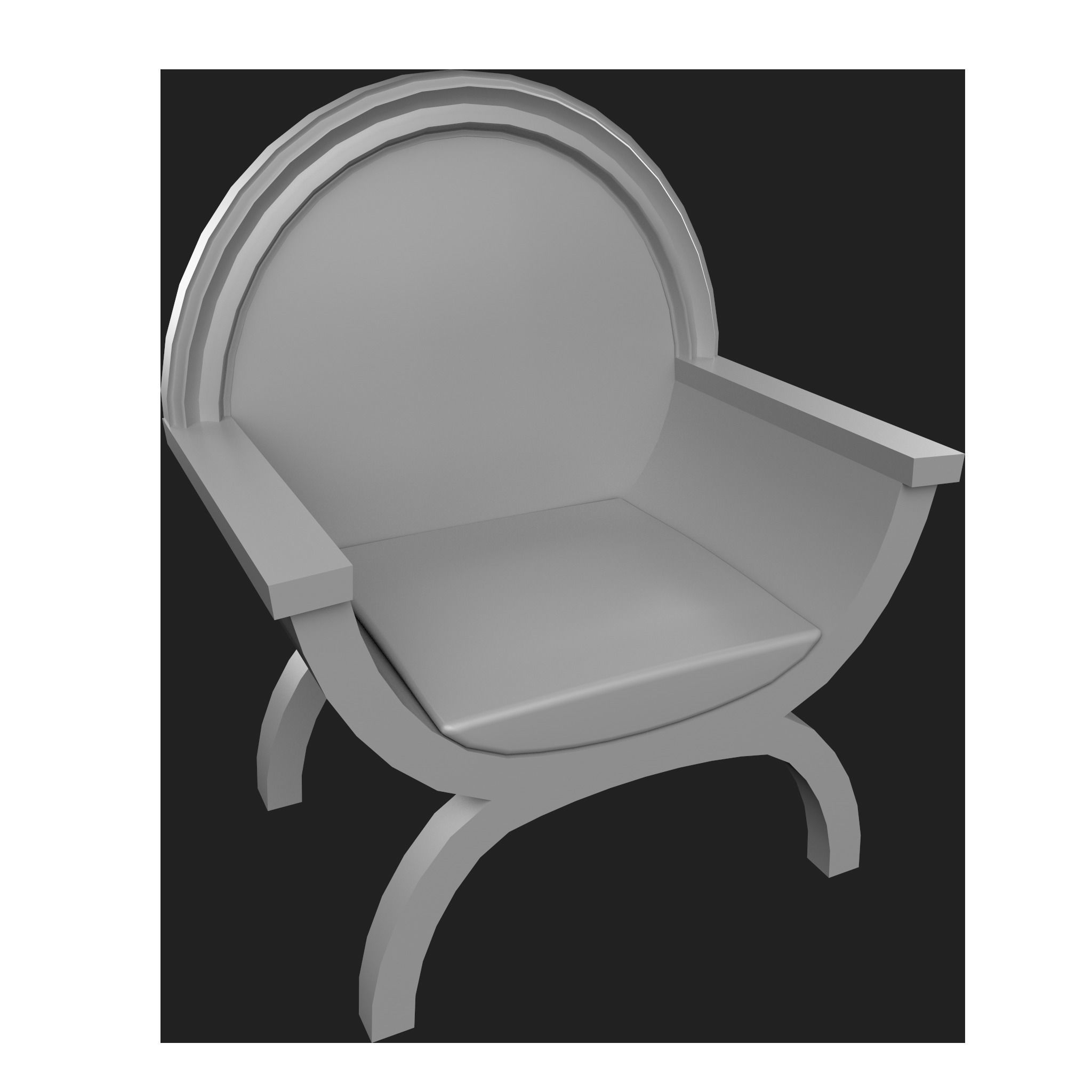 38 Wooden Chair Base Mesh Pack Low-poly 3D model_10