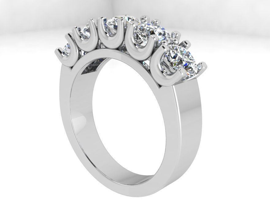 Diamond Unique Ring 3711 3D print model_2