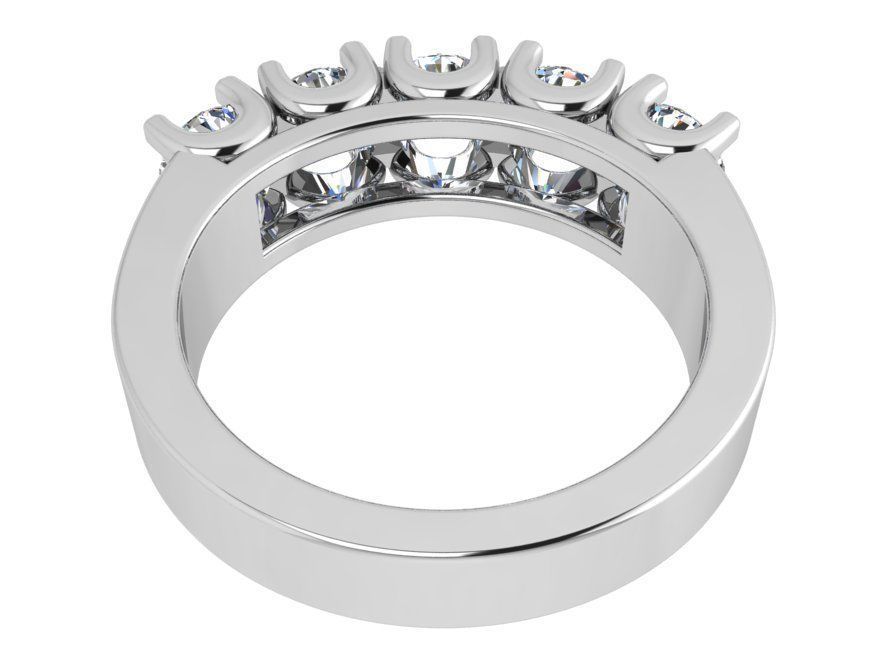 Diamond Unique Ring 3711 3D print model_3