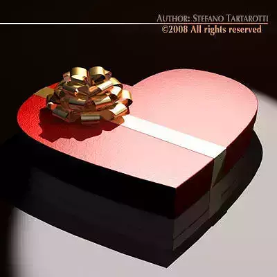 Chocolate valentine box