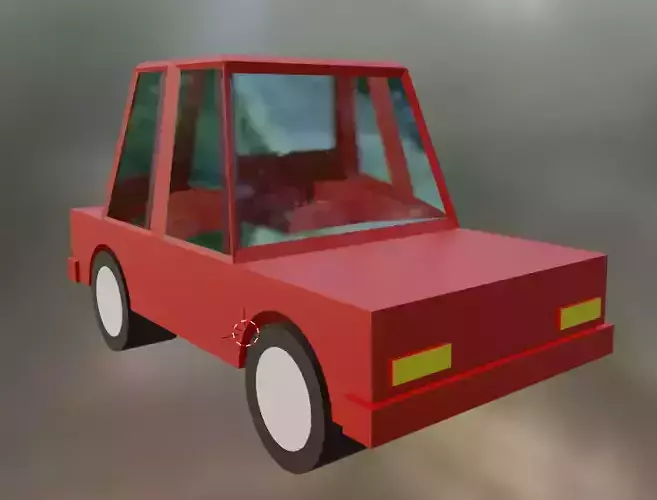 3d car lowpoly car