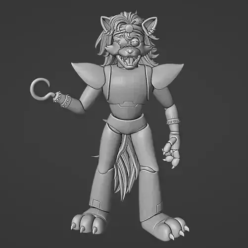 Glamrock Foxy 3D print model