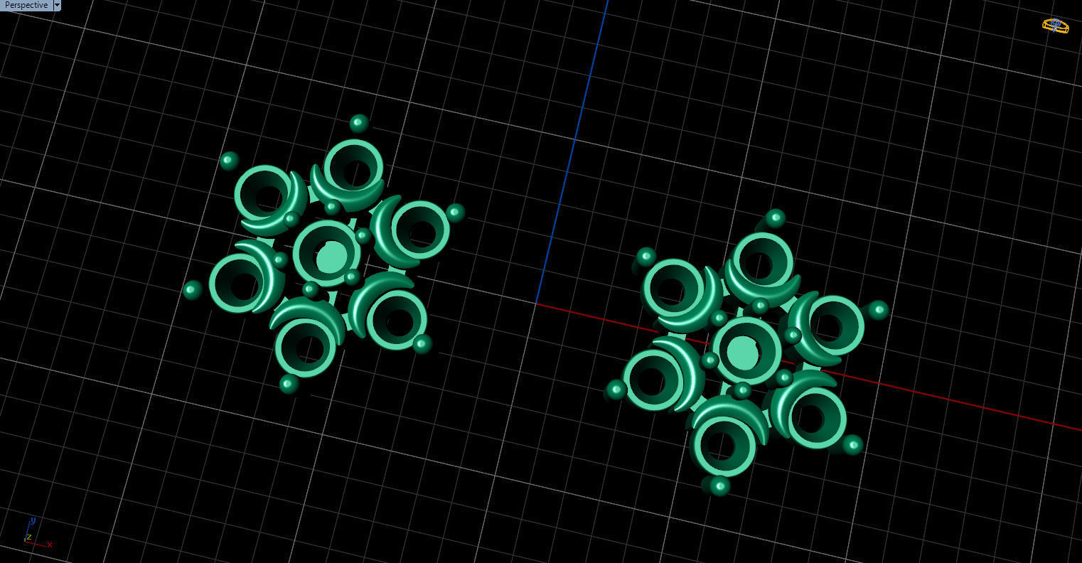 minimal and cute earring s 3D print model_17