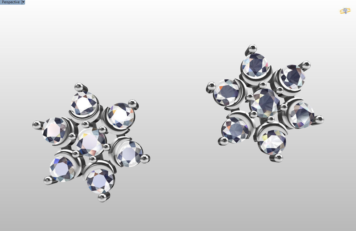 minimal and cute earring s 3D print model_44