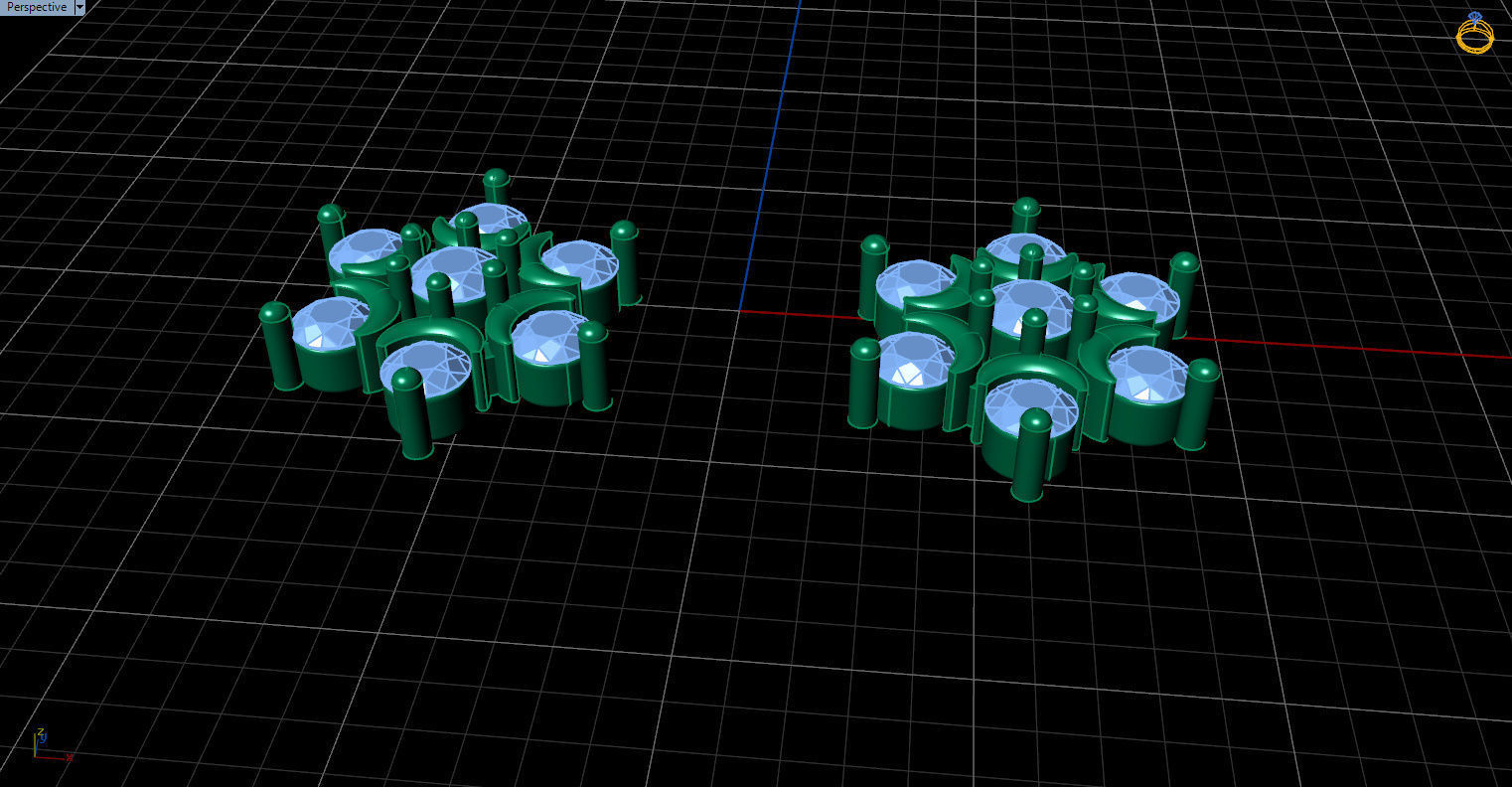 minimal and cute earring s 3D print model_4