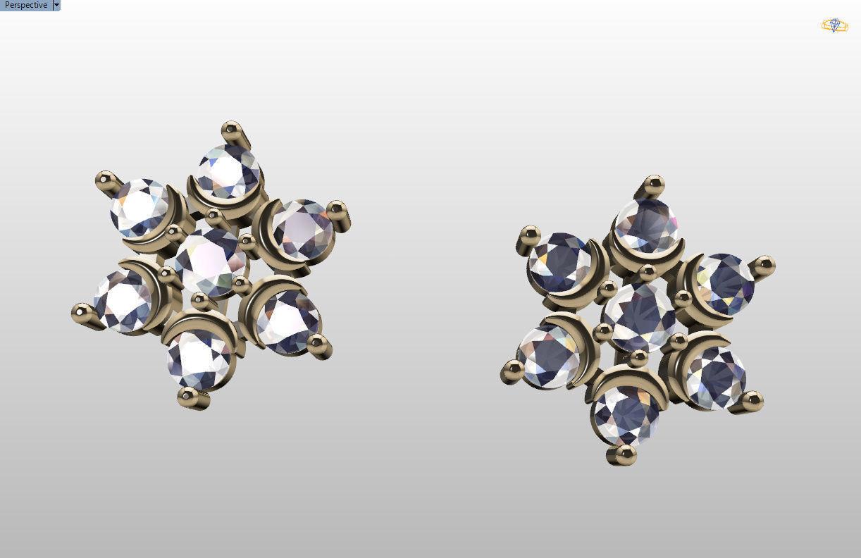 minimal and cute earring s 3D print model_47