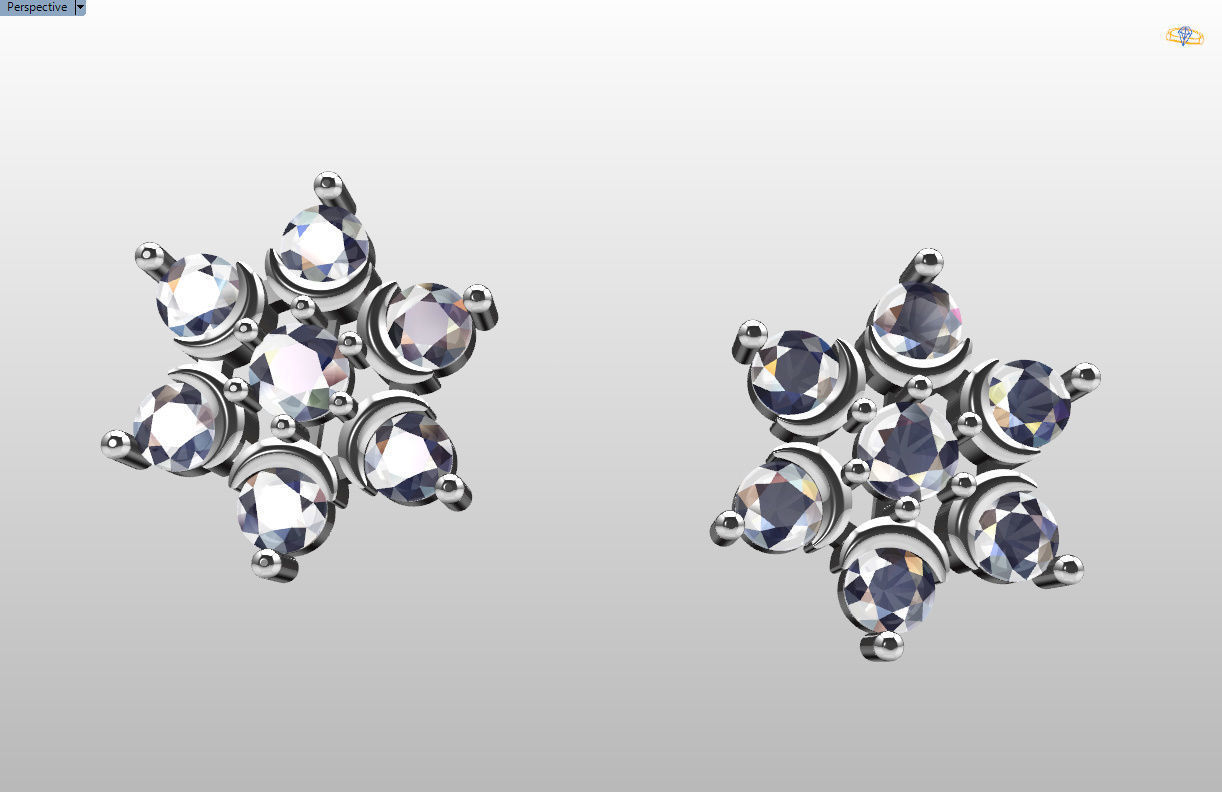 minimal and cute earring s 3D print model_46