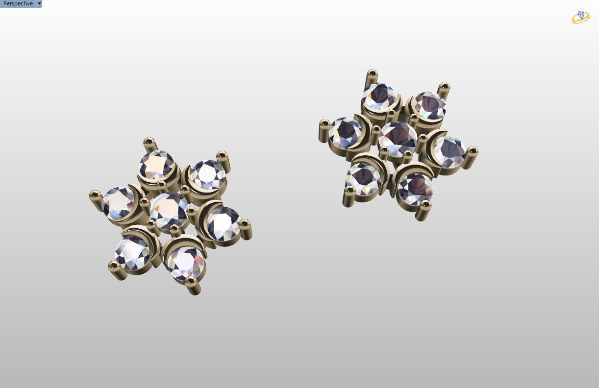 minimal and cute earring s 3D print model_50