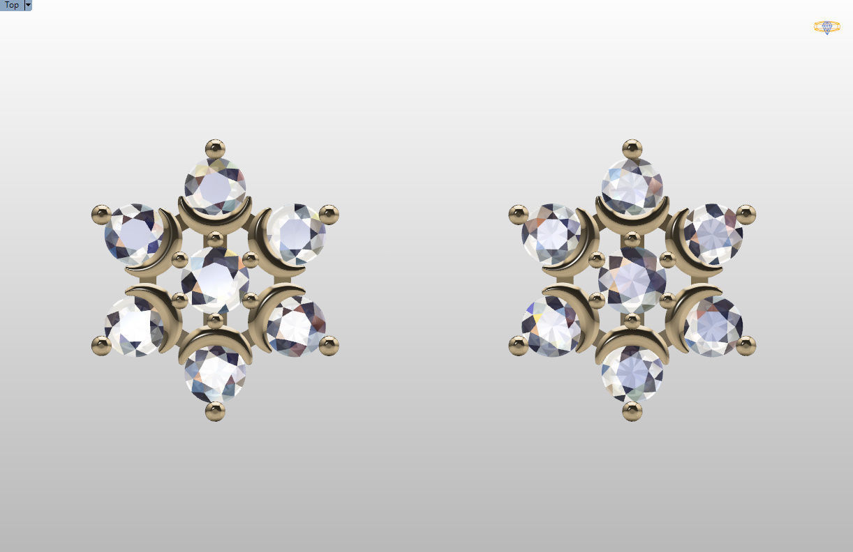 minimal and cute earring s 3D print model_55