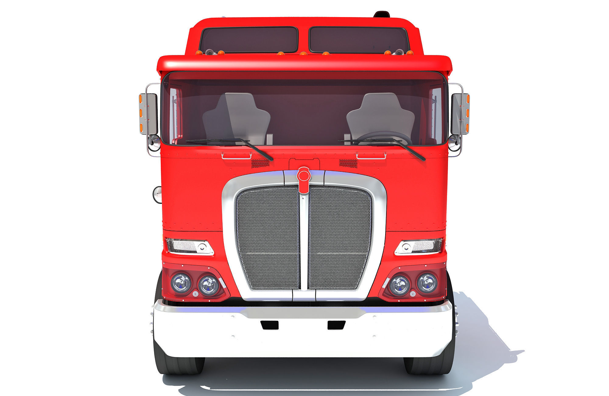 Generic Semi Truck 3D model_11