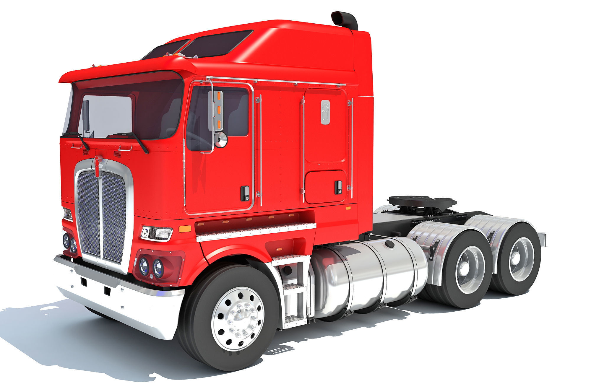 Generic Semi Truck 3D model_7